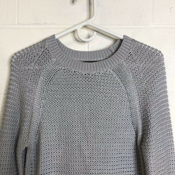 Banana Republic Womens Gray Knit Pullover Sweater Long Sleeve Round Neck Small - Picture 2 of 13